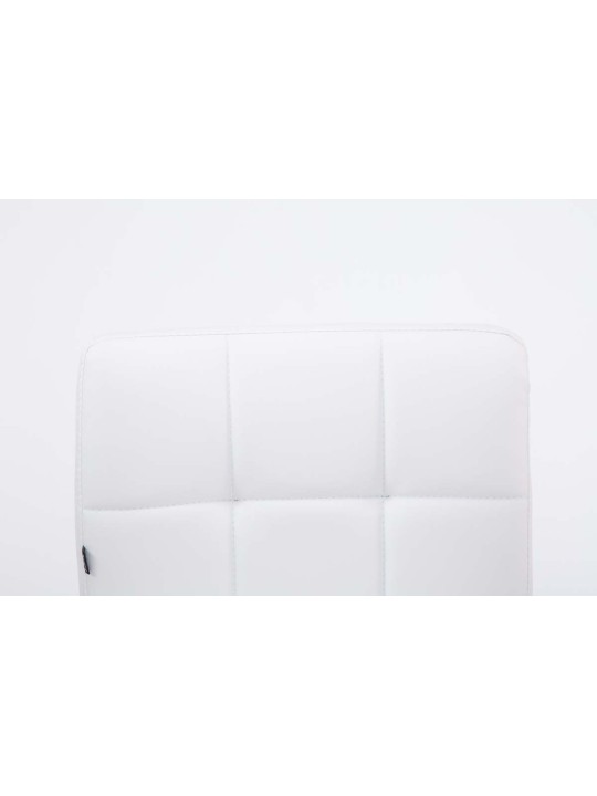 Sæt med 2 barstole Palma V2 imiteret læder, hvid