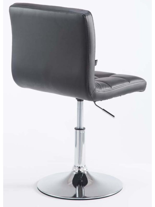 Sæt med 2 barstole Palma V2 imiteret læder, sort