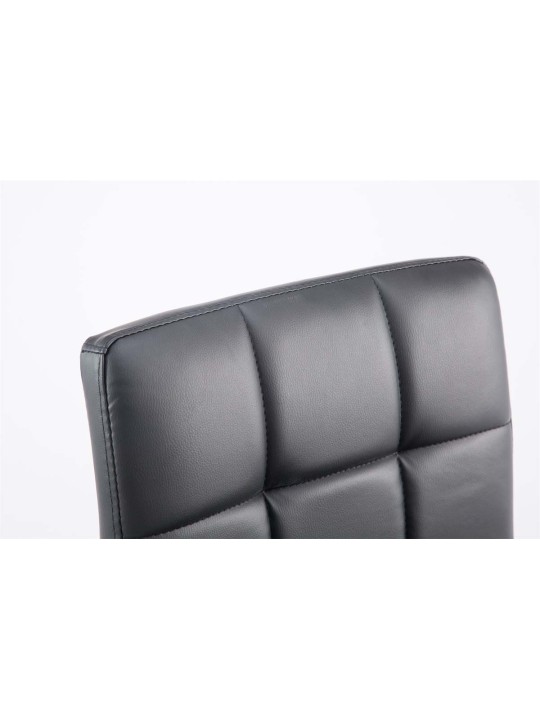 Sæt med 2 barstole Palma V2 imiteret læder, sort