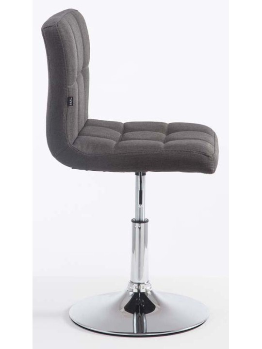 Sæt med 2 barstole Palma V2 stof, mørkegrå