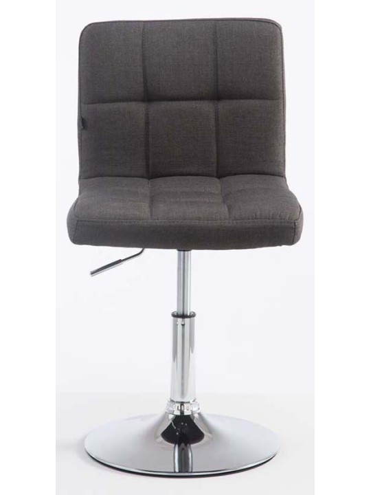 Sæt med 2 barstole Palma V2 stof, mørkegrå