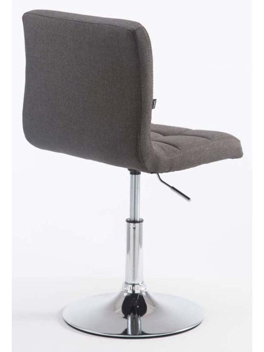 Sæt med 2 barstole Palma V2 stof, mørkegrå