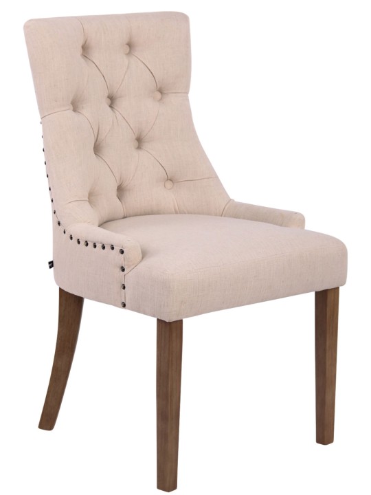 Spisestuestol Aberdeen stof antik-lys, creme Spisestuestol Aberdeen stof antik-lys, creme