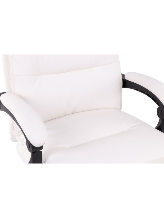 Kontorstol Power imiteret læder, hvid