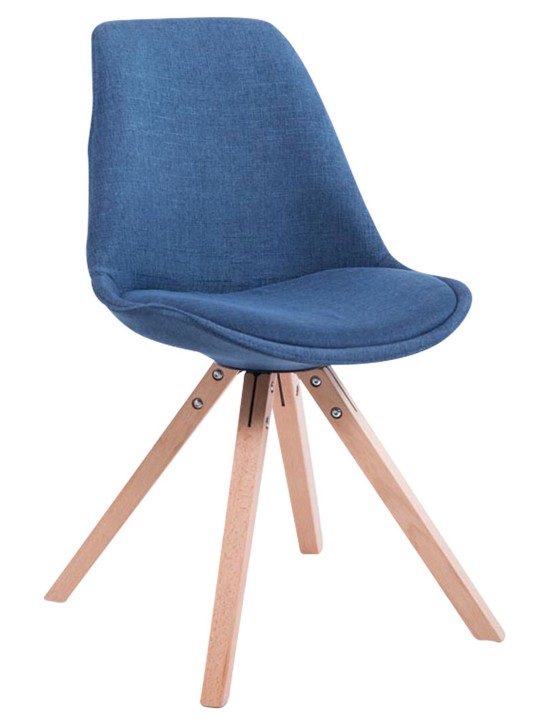 Besøgsstol Toulouse stof Natura Square, blå Besøgsstol Toulouse stof Natura Square, blå