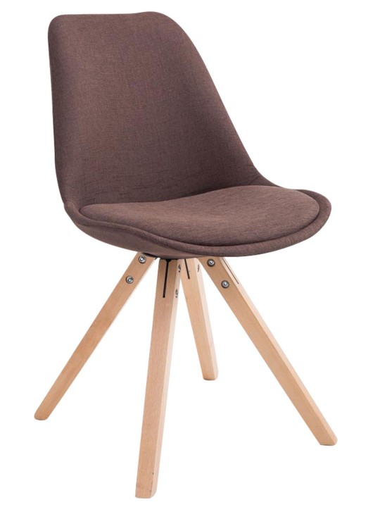 Besøgsstol Toulouse stof Natura Square, brun Besøgsstol Toulouse stof Natura Square, brun