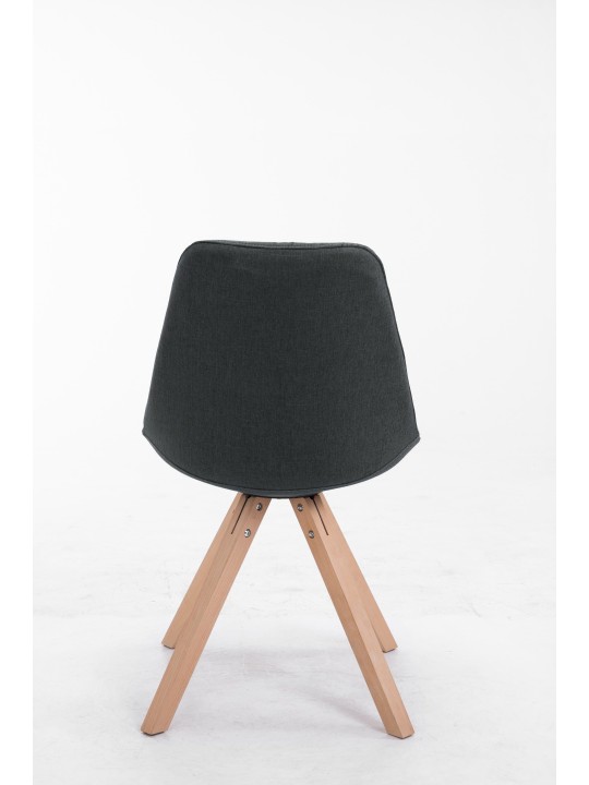 Besøgsstol Toulouse stof Natura Square, mørkegrå Besøgsstol Toulouse stof Natura Square, mørkegrå