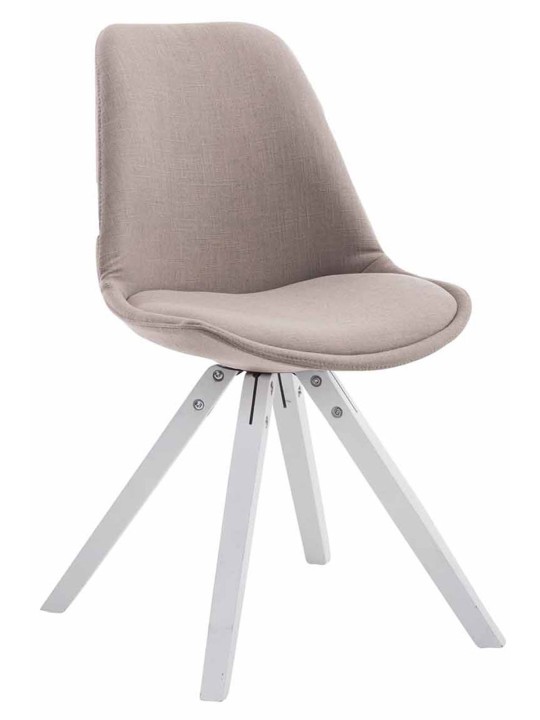 Besøgsstol Toulouse stof Firkantet, taupe Besøgsstol Toulouse stof Firkantet, taupe