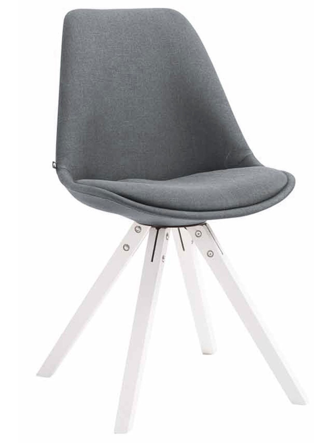 Besøgsstol Toulouse stof Firkantet, mørkegrå