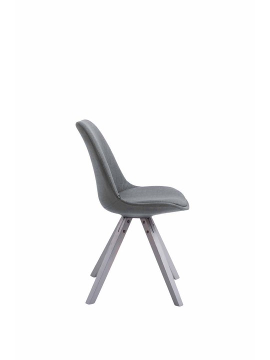 Besøgsstol Toulouse stof Firkantet grå, mørkegrå Besøgsstol Toulouse stof Firkantet grå, mørkegrå