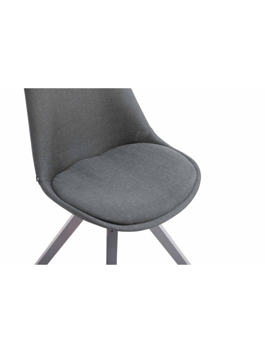 Besøgsstol Toulouse stof Firkantet grå, mørkegrå Besøgsstol Toulouse stof Firkantet grå, mørkegrå