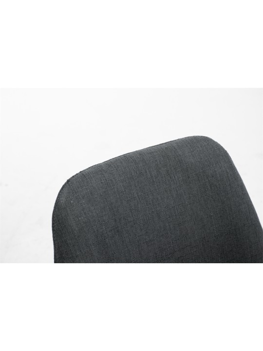 Besøgsstol Toulouse stof Natura rund, mørkegrå Besøgsstol Toulouse stof Natura rund, mørkegrå