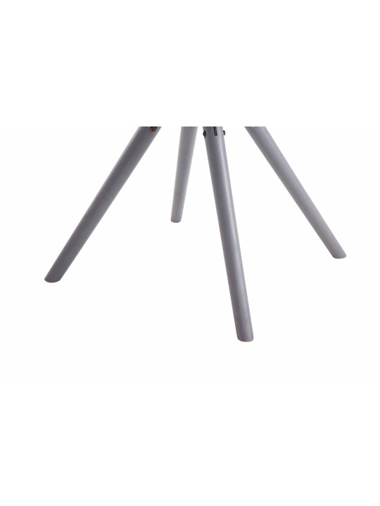 Besøgsstol Toulouse stof rund grå, mørkegrå