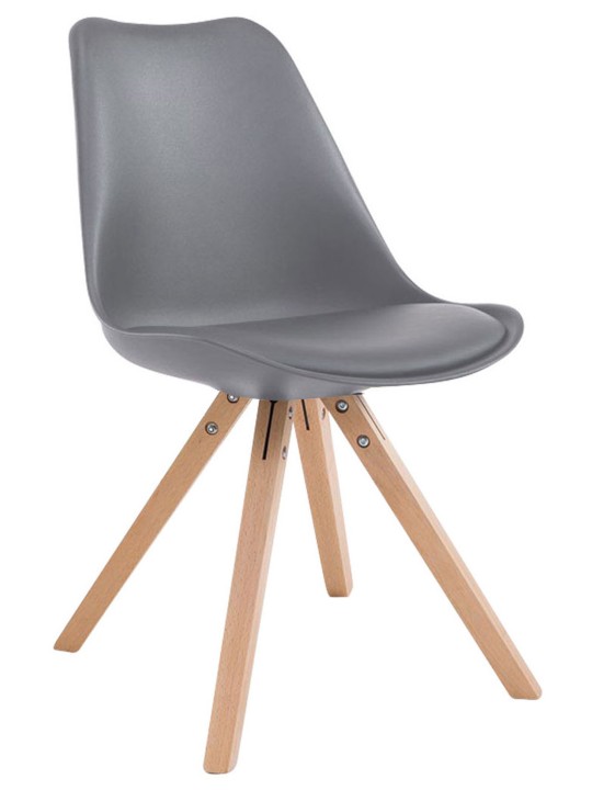 Besøgsstol Toulouse Natura Square, grå