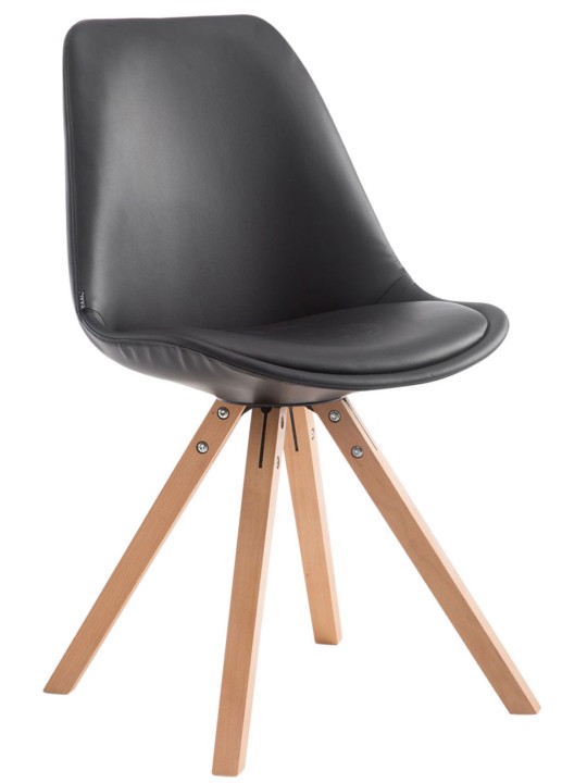 Besøgsstol Laval Natura Square, sort Besøgsstol Laval Natura Square, sort