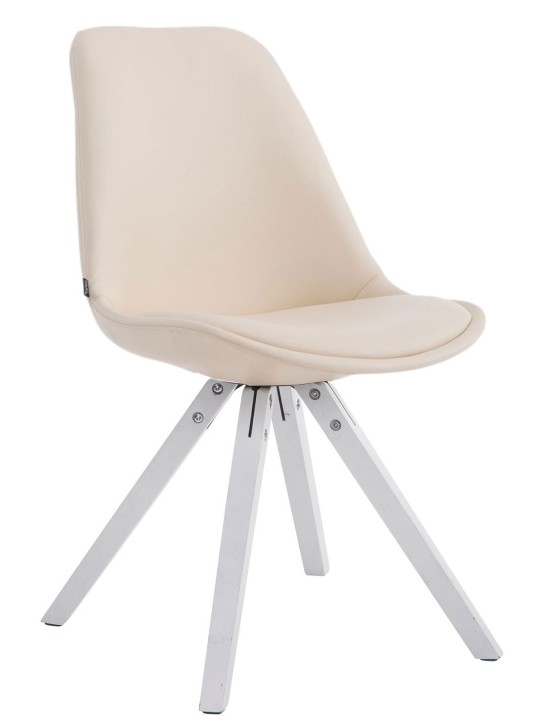 Besøgsstol Laval Square, creme