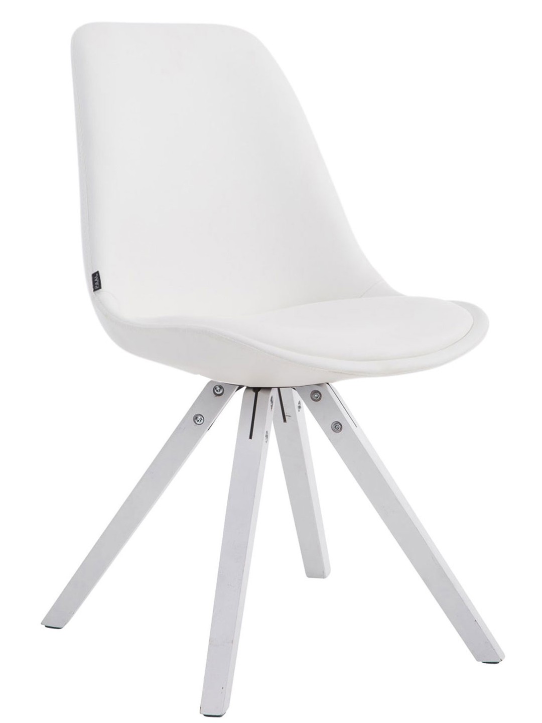 Besøgsstol Laval Square, hvid