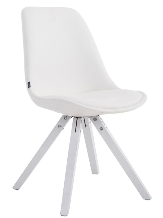 Besøgsstol Laval Square, hvid Besøgsstol Laval Square, hvid