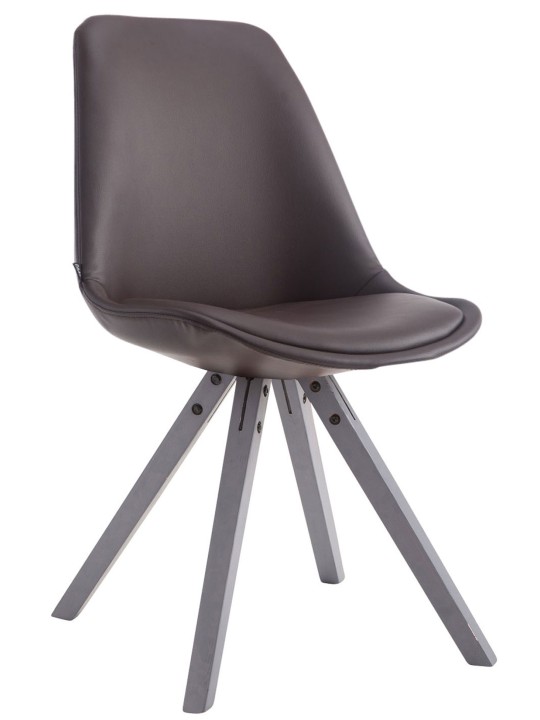 Besøgsstol Laval Square grå, brun Besøgsstol Laval Square grå, brun