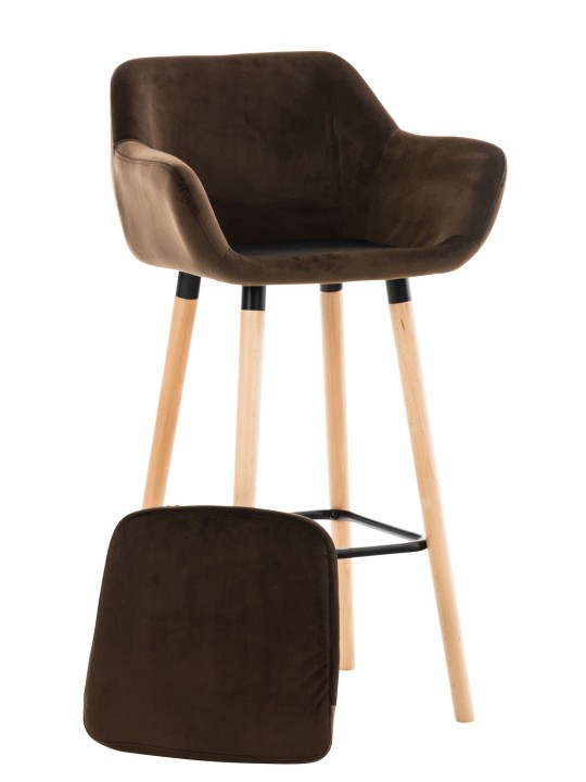Barstol Grant velvet, brun Barstol Grant velvet, brun