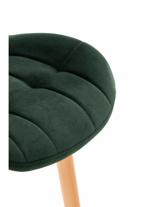 Stol Elda fløjl, grøn