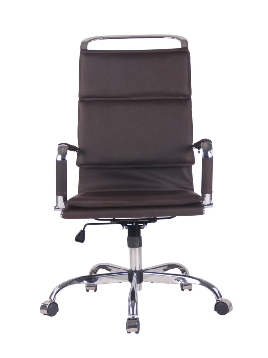 Kontorstol Bedford imiteret læder, kaffe