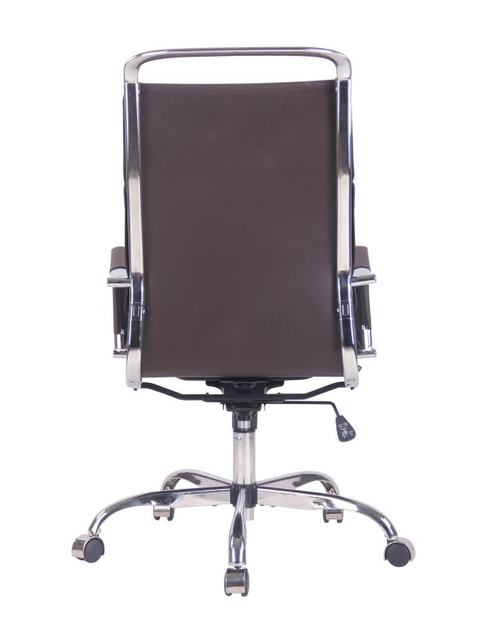 Kontorstol Bedford imiteret læder, kaffe