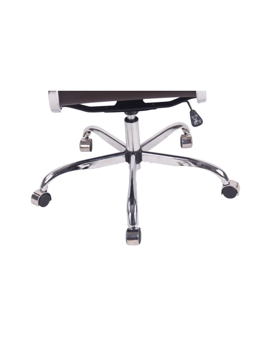 Kontorstol Bedford imiteret læder, kaffe