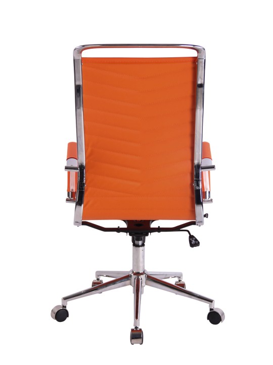 Kontorstol Batley imiteret læder, orange