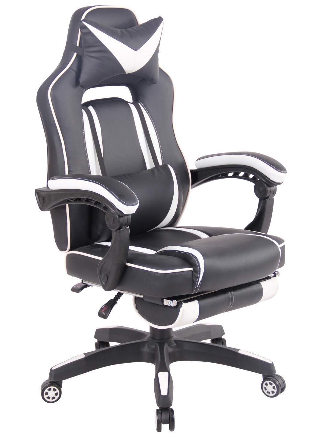 Kontorstol Heat, sort/hvid