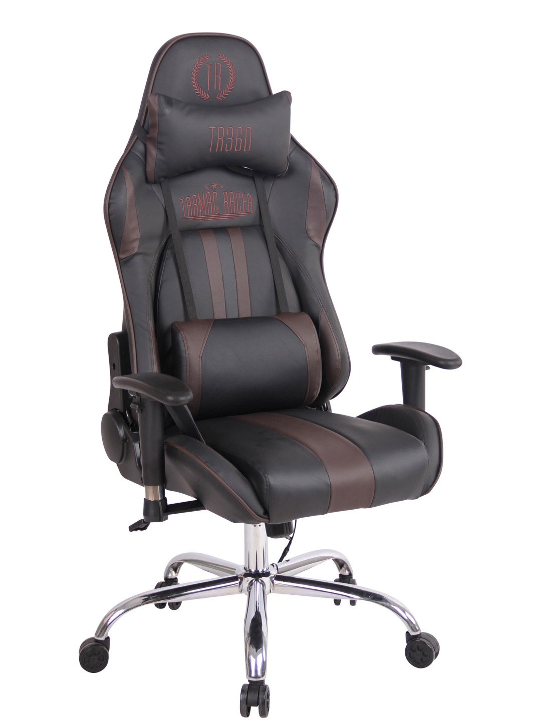 Kontorstol Limit XM imiteret læder, sort/brun