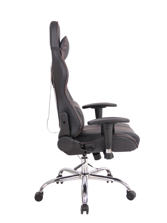 Kontorstol Limit XM imiteret læder, sort/brun