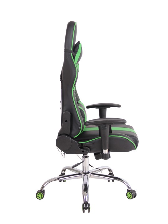 Kontorstol Limit XM imiteret læder, sort/grøn