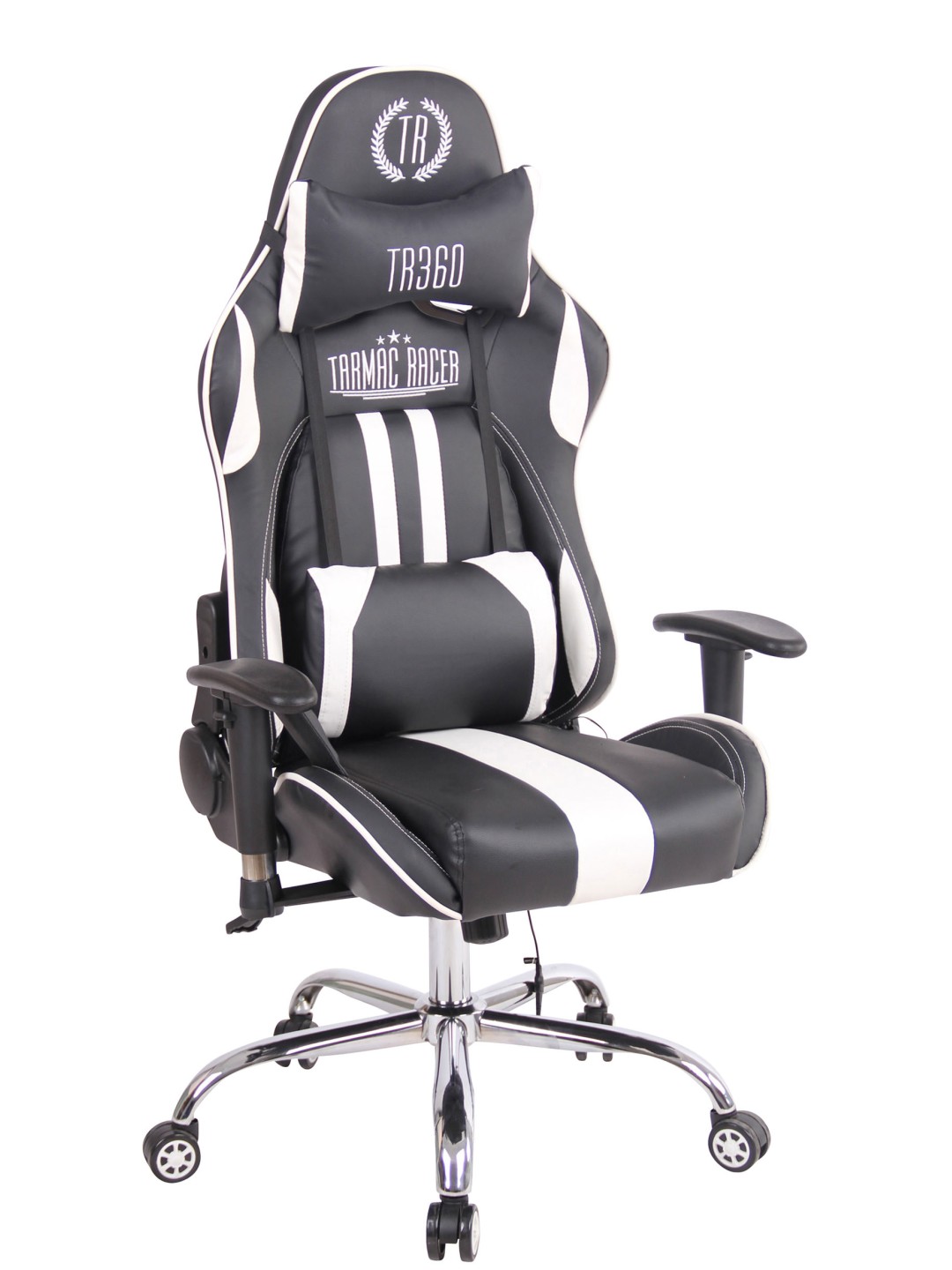 Kontorstol Limit XM imiteret læder, sort/hvid