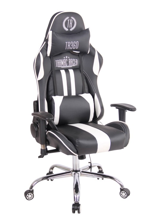 Kontorstol Limit XM imiteret læder, sort/hvid