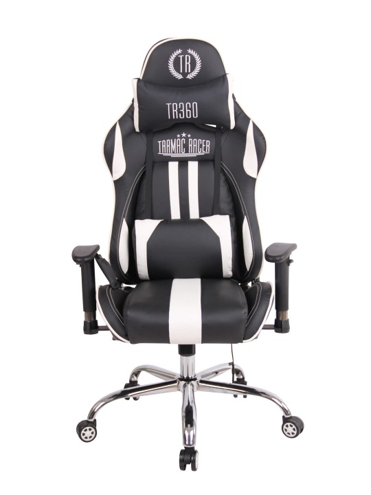 Kontorstol Limit XM imiteret læder, sort/hvid