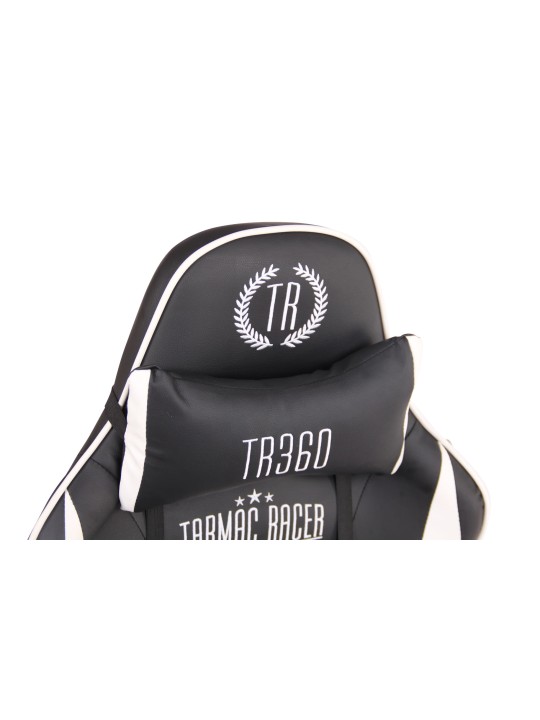 Kontorstol Limit XM imiteret læder, sort/hvid