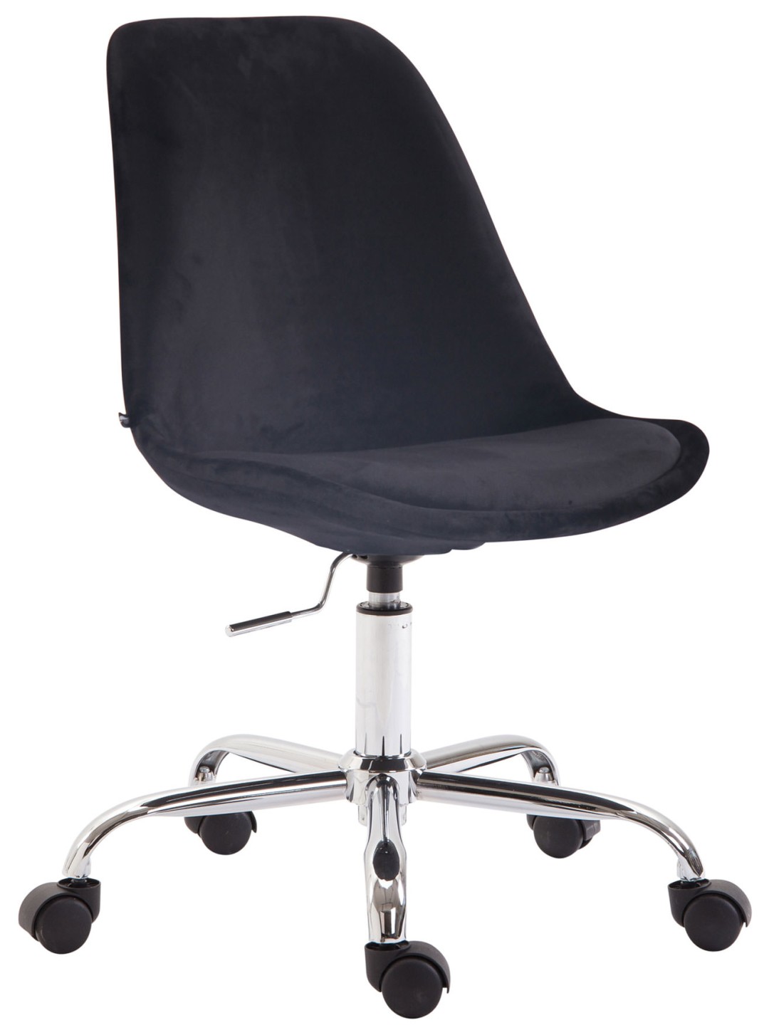 Kontorstol Toulouse fløjl, sort