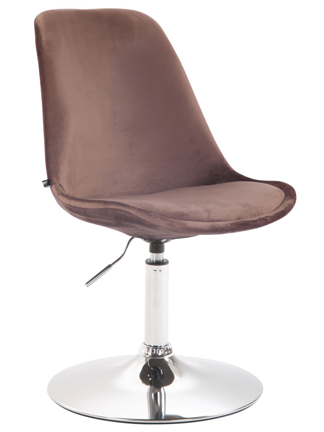Spisestuestol Maverick fløjl krom, brun