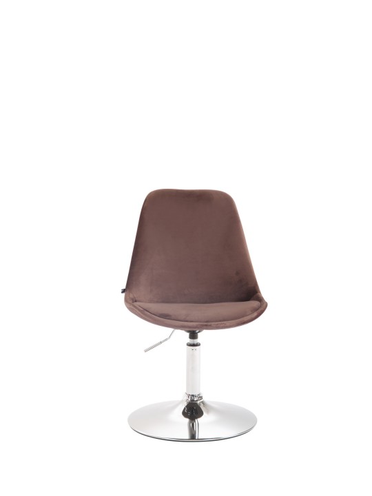 Spisestuestol Maverick fløjl krom, brun