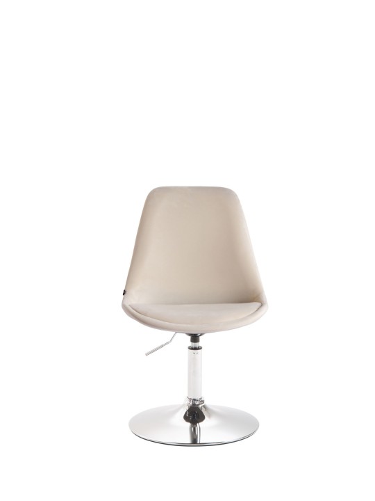 Spisestuestol Maverick fløjl krom, creme