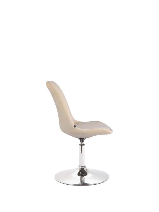 Spisestuestol Maverick fløjl krom, creme