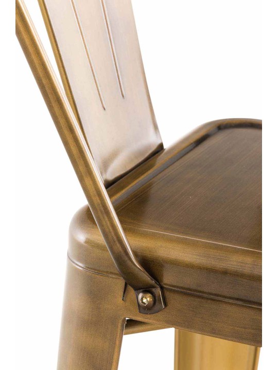 Sæt med 4 barstole Aiden, guld Sæt med 4 barstole Aiden, guld