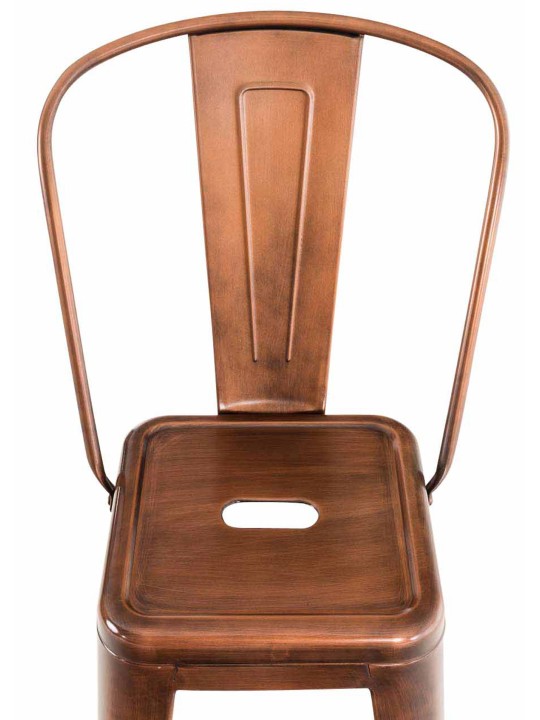 Sæt med 4 barstole Aiden, kobber Sæt med 4 barstole Aiden, kobber