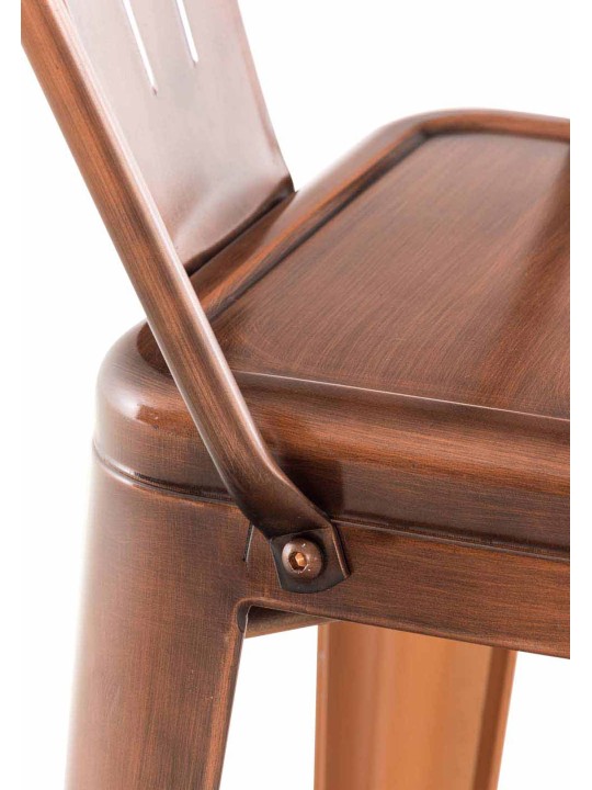 Sæt med 4 barstole Aiden, kobber Sæt med 4 barstole Aiden, kobber