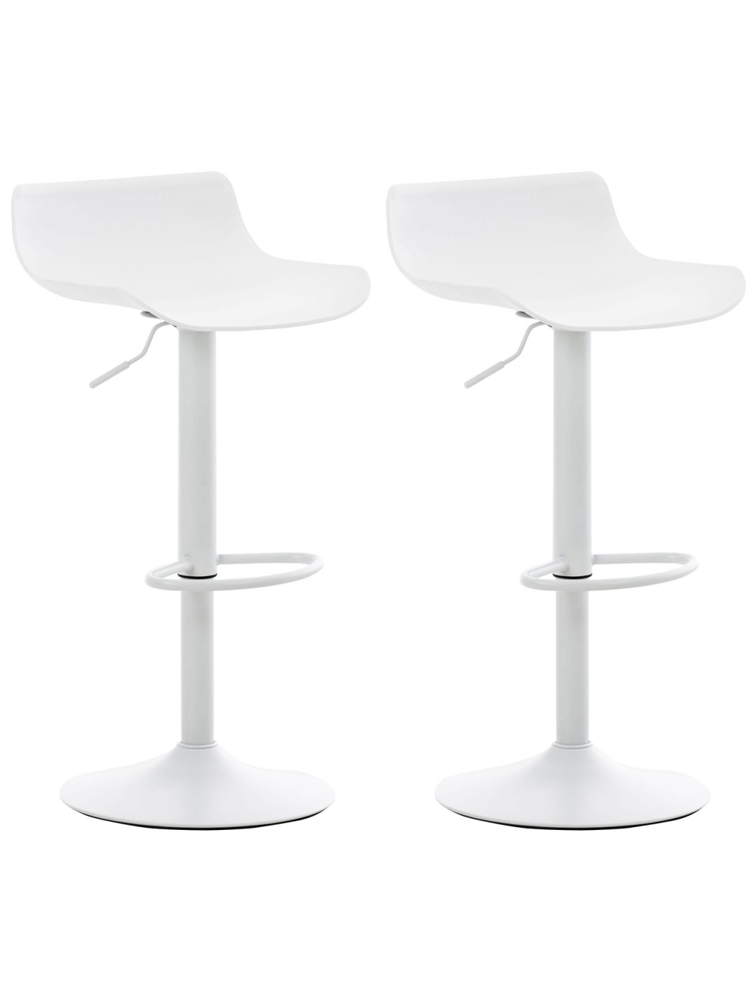 Sæt med 2 barstole Aveiro, hvid