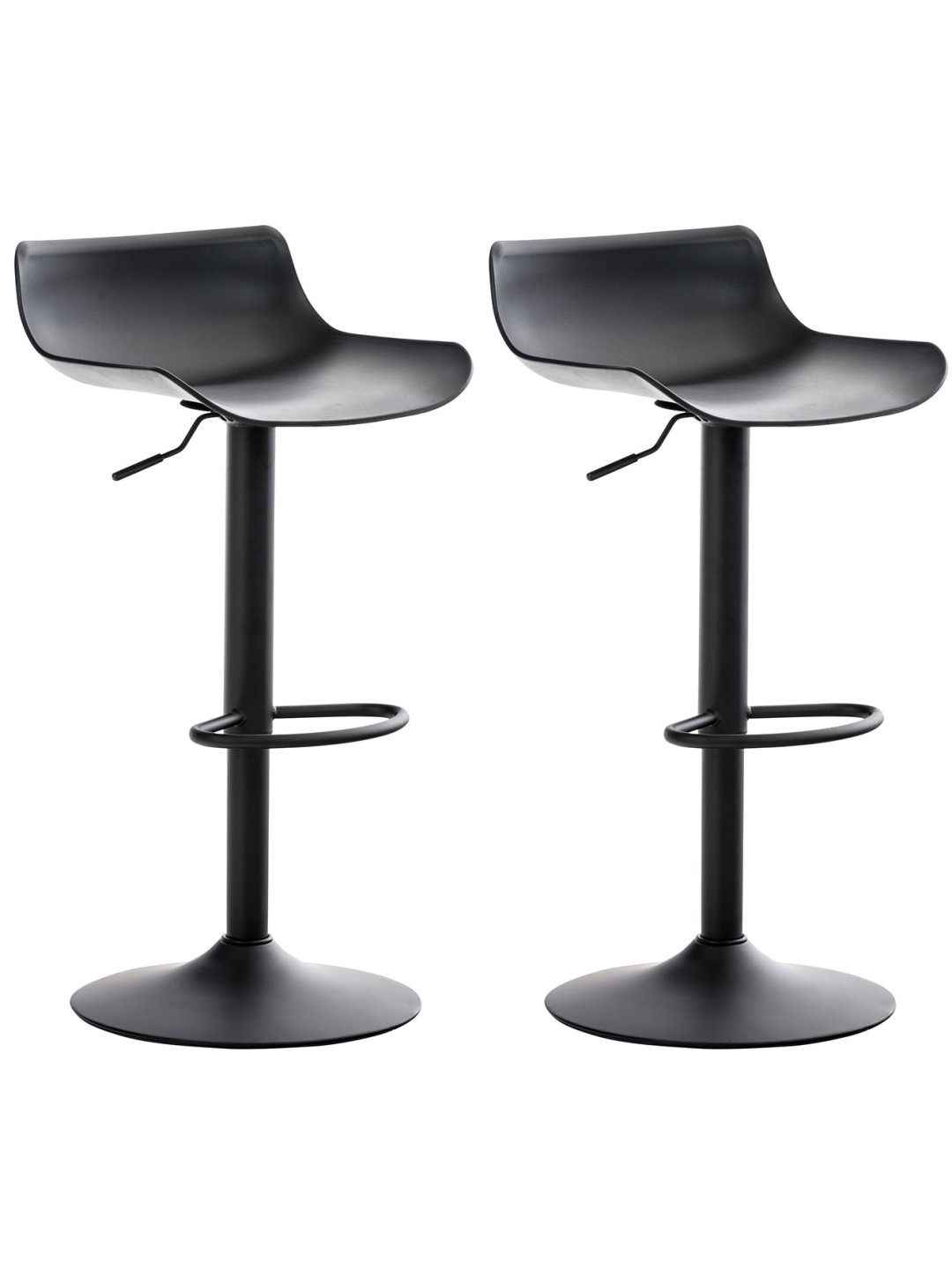 Sæt med 2 barstole Aveiro, sort