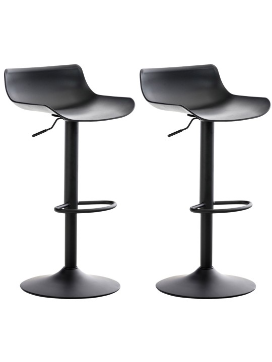 Sæt med 2 barstole Aveiro, sort