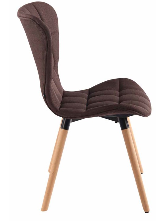 Stol Odda stof natur, brun