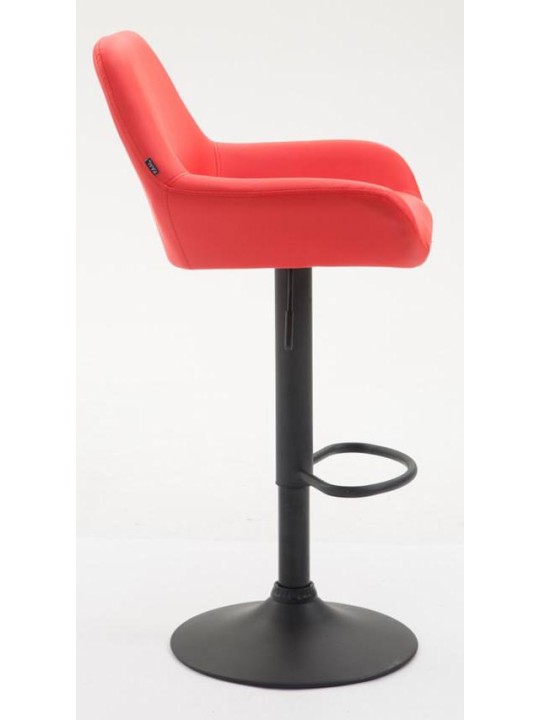 Sæt med 2 barstole Braga imiteret læder, rød